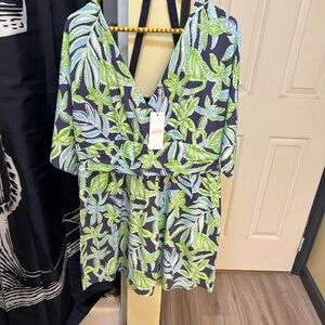NWT Lilly Pulitzer Parigi knit SKORT ROMPER XL